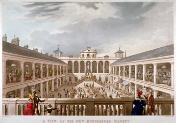 "Näkymä New Hungerford Marketille", Westminster, Lontoo, 1833