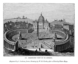 Lintuperspektiivistä St Peters, 1843
