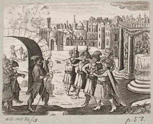 Kuvitus Adam Oleariukselle, "Persialainen Rosenthal, nerokas runoilija Schich Saadi […]", Schleswig 1660