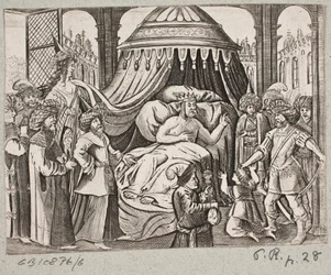 Kuvitus Adam Oleariukselle, "Persialainen Rosenthal, nerokas runoilija Schich Saadi […]", Schleswig 1660