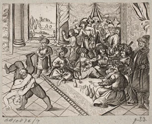 Kuvitus Adam Oleariukselle, "Persialainen Rosenthal, nerokas runoilija Schich Saadi […]", Schleswig 1660