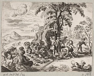 Kuvitus Adam Oleariukselle, "Persialainen Rosenthal, nerokas runoilija Schich Saadi […]", Schleswig 1660