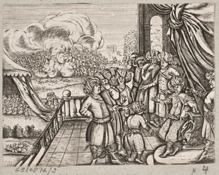 Kuvitus Adam Oleariukselle, "Persialainen Rosenthal, nerokas runoilija Schich Saadi […]", Schleswig 1660