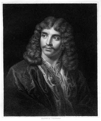 Moliere, ranskalainen teatterikirjailija, ohjaaja ja näyttelijä, 1833.
