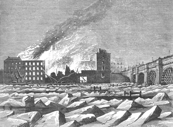 Frost on the Thames, 1897