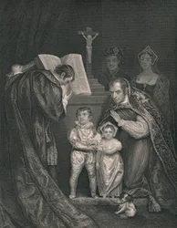 Richard Duke of Yorkin häät. Edward V:n veli, 1478, 1821, 1800-luvun puoliväli.