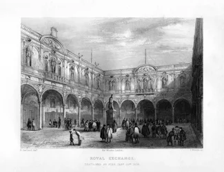 Royal Exchange, Lontoo, 1800-luku.