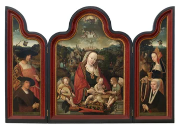 Pompeius Otton ja hänen vaimonsa Gerbich Cleanserin triptyykki (öljy paneelissa)