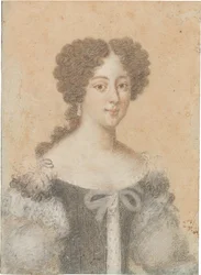 Sonninon herttuattaren Clelia Cesarini Colonnan muotokuva 1655-1735.
