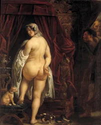 Lydian kuningas Candaules näyttää vaimoaan Gygesille, 1646.