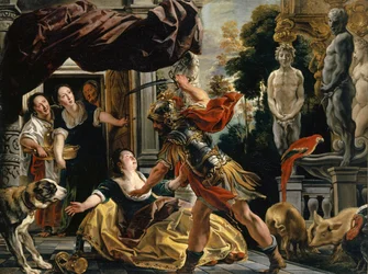 Odysseus ja Kirke, noin 1630-1634