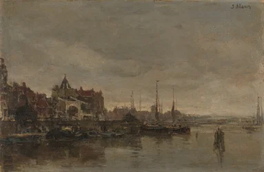Schreierstoren ja silta Gelderse Kaden yli Amsterdamissa