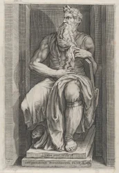 Rooman loiston peili: Mooses Michelangelon veistoksen mukaan, 1500-luku..., 1500-luku.