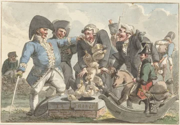 Sarjakuva vuoden 1810 tiercingistä
