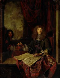 Muotokuva Carel Quinasta (1622-89), Pyhän haudan ritari ja Amsterdamissa syntynyt Aasian tutkimusmatkailija