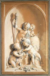 Syksyn allegoria (grafiitti paperille)