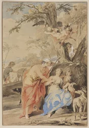 Jupiter ja Mnemosyne, 1733