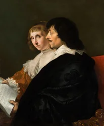 Constantijn Huygensin (1596-1687) ja Suzanna van Baerlen (1599-1637) kaksoismuotokuva