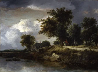 Metsäinen jokiranta
