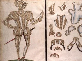 Haarniskapuku Essexin jaarlille, n. 1589
