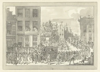 Wolter Jan Gerritin paroni Bentinckin hautaus Amsterdamissa 28. elokuuta 1781