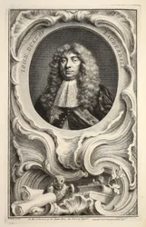 Lauderdalen herttua Johnin muotokuva, kuvitus teoksesta Heads of Illustrious Persons of Great Britain, pub. kirjoittanut Knapton, Lontoo 1742