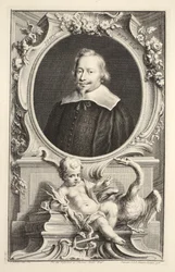 John Pymin muotokuva, kuvitus teoksesta Heads of Illustrious Persons of Great Britain, pub. kirjoittanut Knapton, Lontoo 1742