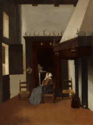 Nuori nainen sisätiloissa