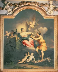 Juno saa Argusin pään (öljy)
