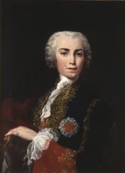Carlo Broschi dit Farinelli muotokuva, chanter contralto et sopraano, castrat italien (1705-1782) - Muotokuva laulaja Farinellista (Carlo Broschi) (1705-1782) - Amigoni, Jacopo (1675-1752) - Öljy kankaalle - - San F.:n Royal Academy of Fine Arts