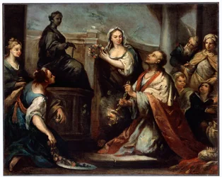 Kuningas Salomon epäjumalanpalvelus, c1739