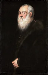Saksa: Bildnis eines weißbärtigen Mannes Kuningas Sigismund II Augustuksen (1520-1572) muotokuva.