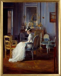 Sininen buduaari. Jacques Emilen maalaus