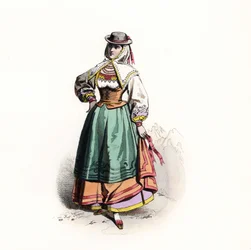 Nainen Salamancasta, Espanjassa