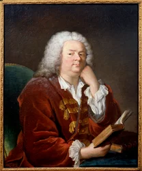 Jean Baptiste (Jean-Baptiste) Rousseaun (1670-1741) lyyrisen runoilijan muotokuva Jacques Andre Joseph Aven maalaus, dit le Camelot tai Avet le Batave (1702-1766) 1700-luvun su. 0,91x0,79 m - Jean Baptiste (Jean-Baptiste) Rousseaun (1670-1741) muotokuva, l