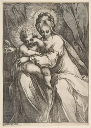 Madonna ruusun kanssa, 1595-1616.