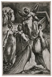 Pyhät naiset haudalla, 1613-1616 (etsaus ja kaiverrus)