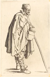 Kerjäläinen potin kanssa, n. 1622