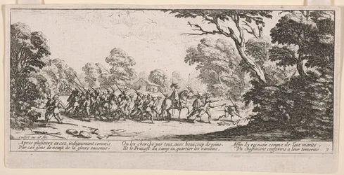 Discovery of the Malefactors, kuvitus teoksesta The Large Miseries of War