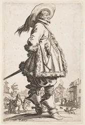 Herrasmies turkisreunustaisessa takissa, sarjasta "The Nobility of Lorraine"