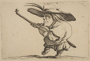 Luuttusoitin, Varie Figure Gobbi, sarja nimeltään Les B..., 1616-22.