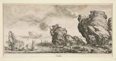 Le combat naval (Naval Battle), Giovanni de Medicin maisemista