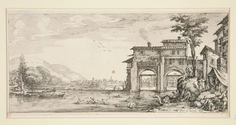 Les baigneurs (Uimarit), Giovanni de Medicin maisemista