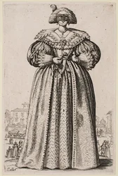 Naamioitu nainen sarjasta "The Nobility of Lorraine"
