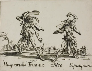 Pasquariello Truonno - Meo Squaquara, lautanen 20 alkaen Balli di Sfessania