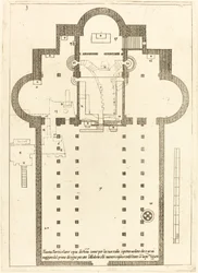 Pyhän seimen kirkon suunnitelma, 1619.