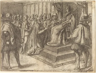 Puolan lähettilään vastaanotto [recto], 1612.