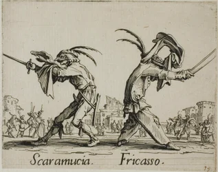 Scaramuccia - Fricasso, lautanen 11 alkaen Balli di Sfessaniaa