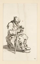 Istuu kerjäläinen, syö, The Beggarsista