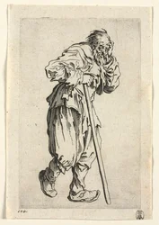 The Beggars: Beggar Leaning on a Stick, c. 1623.